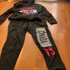 Victoria secret angel canada rhinestone tracksuit